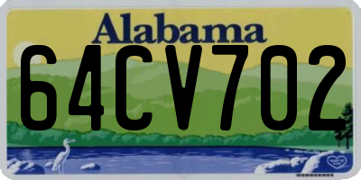 AL license plate 64CV702