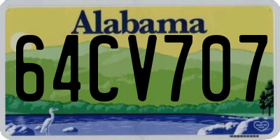 AL license plate 64CV707