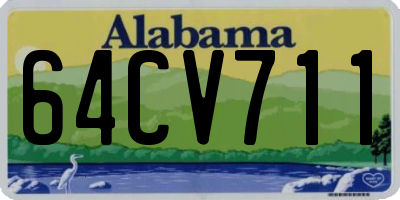 AL license plate 64CV711
