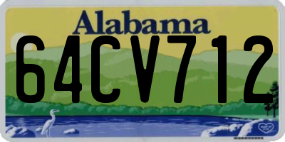 AL license plate 64CV712