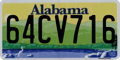 AL license plate 64CV716