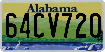 AL license plate 64CV720