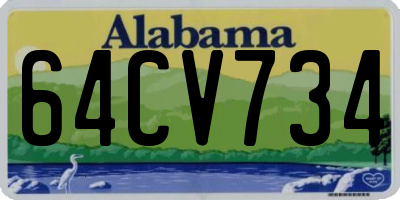 AL license plate 64CV734