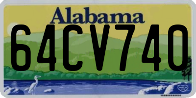 AL license plate 64CV740