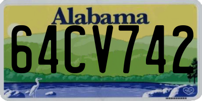 AL license plate 64CV742