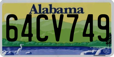 AL license plate 64CV749