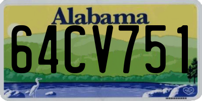 AL license plate 64CV751
