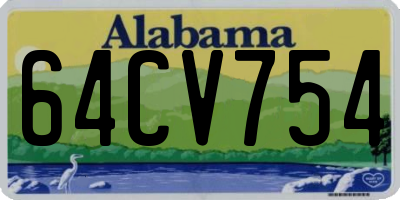 AL license plate 64CV754