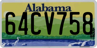 AL license plate 64CV758