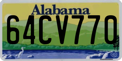 AL license plate 64CV770