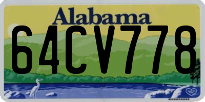 AL license plate 64CV778