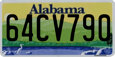 AL license plate 64CV790