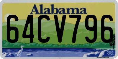 AL license plate 64CV796