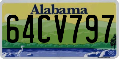 AL license plate 64CV797