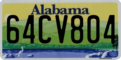 AL license plate 64CV804