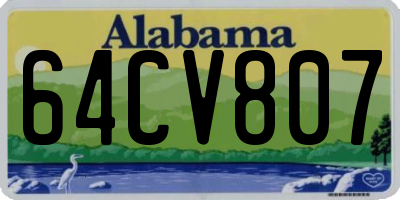 AL license plate 64CV807