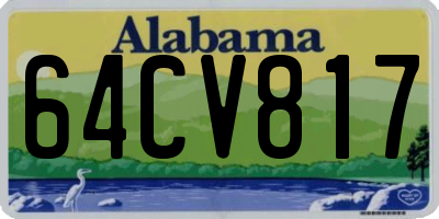 AL license plate 64CV817