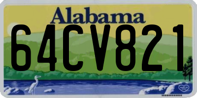 AL license plate 64CV821