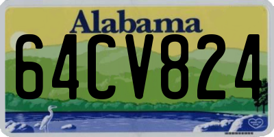 AL license plate 64CV824