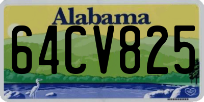 AL license plate 64CV825