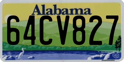 AL license plate 64CV827
