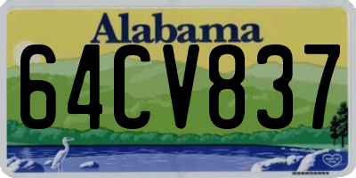 AL license plate 64CV837