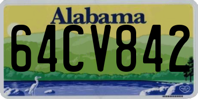 AL license plate 64CV842