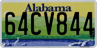 AL license plate 64CV844