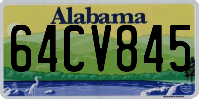 AL license plate 64CV845