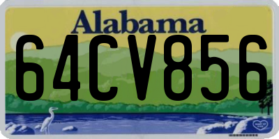 AL license plate 64CV856