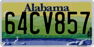 AL license plate 64CV857