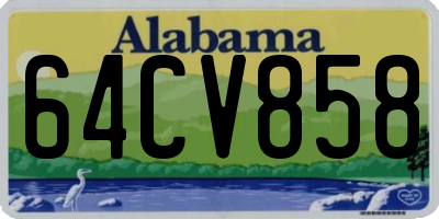 AL license plate 64CV858