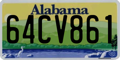 AL license plate 64CV861