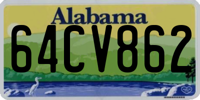 AL license plate 64CV862