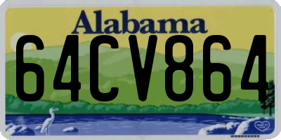 AL license plate 64CV864