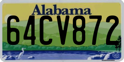 AL license plate 64CV872