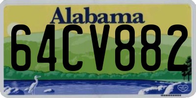 AL license plate 64CV882