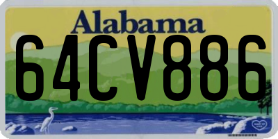 AL license plate 64CV886