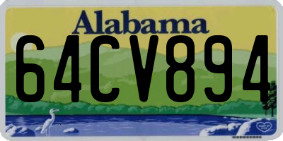 AL license plate 64CV894