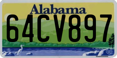 AL license plate 64CV897