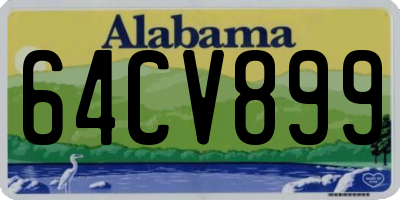 AL license plate 64CV899