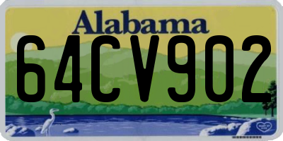 AL license plate 64CV902