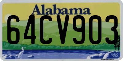 AL license plate 64CV903