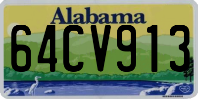 AL license plate 64CV913