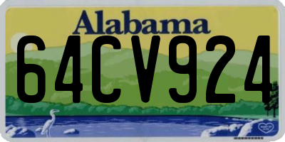 AL license plate 64CV924