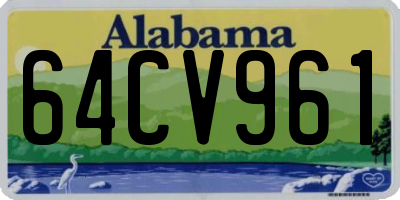 AL license plate 64CV961