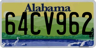 AL license plate 64CV962