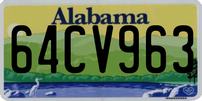 AL license plate 64CV963