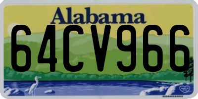 AL license plate 64CV966