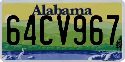 AL license plate 64CV967